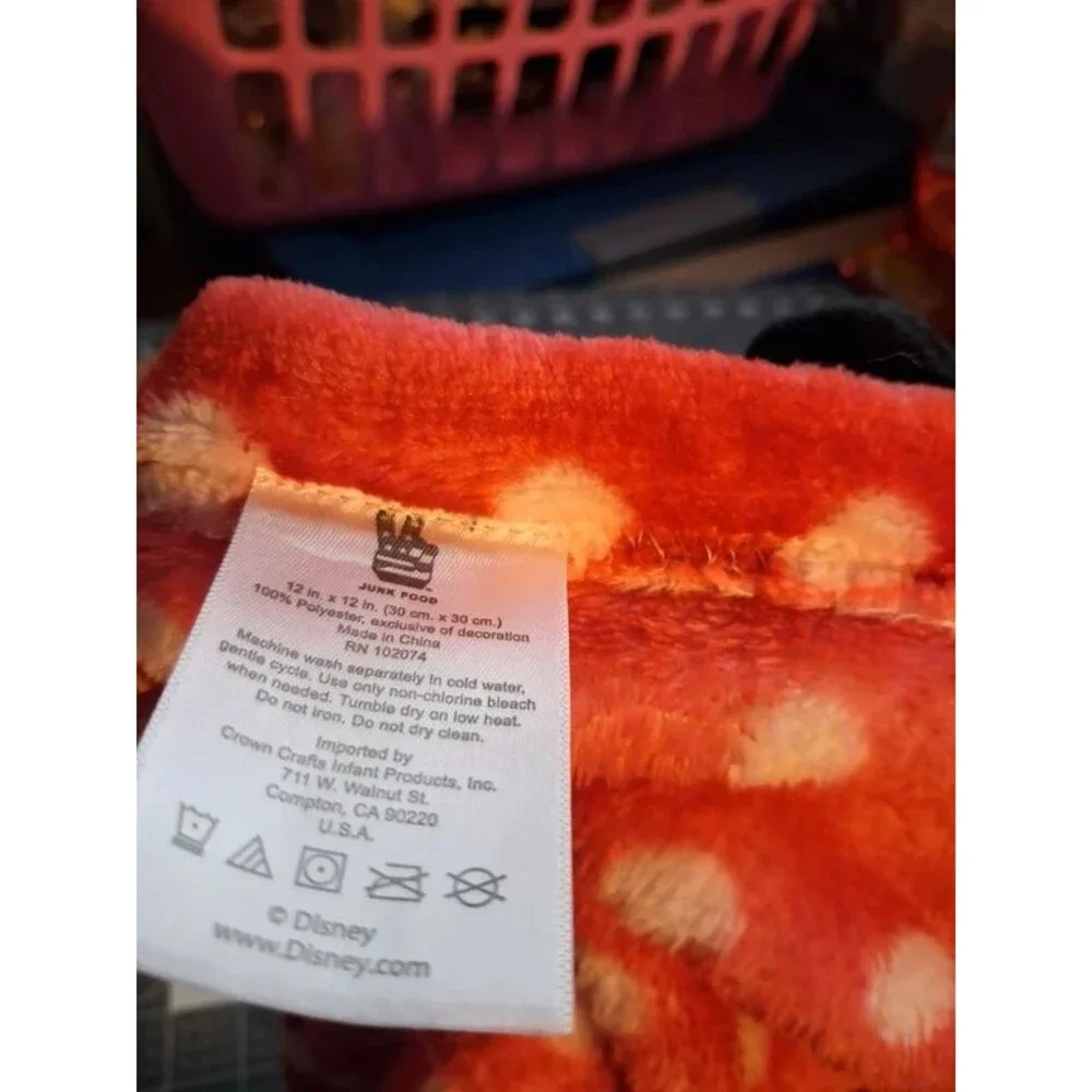 Junk Food Minnie Mouse Lovey Security Blanket Plush